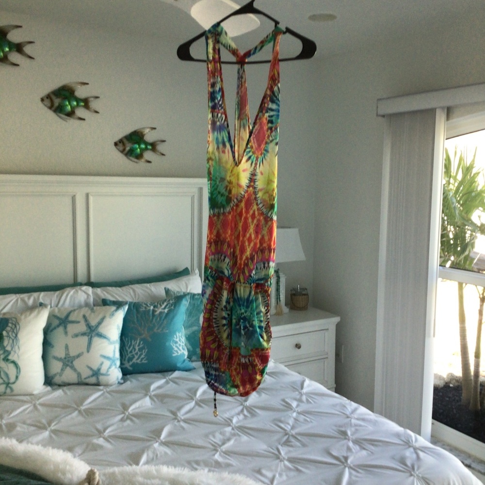 Luli Fama mini dress beach coverup